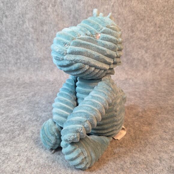 Carters Dinosaur Baby T-Rex Plush Teal Green Corduroy 8.5" Stuffed Animal Toy - Picture 1 of 11